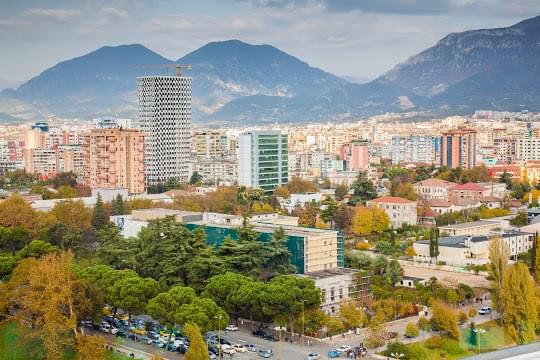 Landscape view of Albania