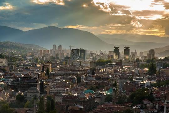 Landscape view of Bosnia and Herzegovina