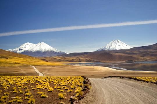 Landscape view of Kyrgyzstan