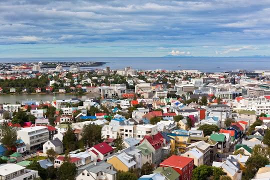 Landscape view of Iceland