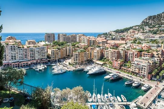 Landscape view of Monaco