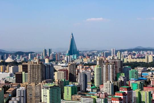 Landscape view of North Korea