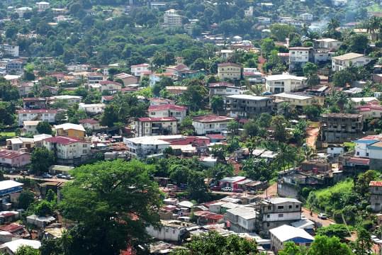 Landscape view of Sierra Leone