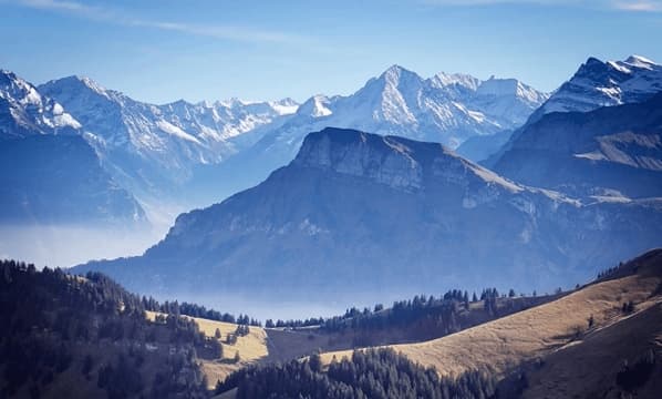 Landscape view of Kyrgyzstan