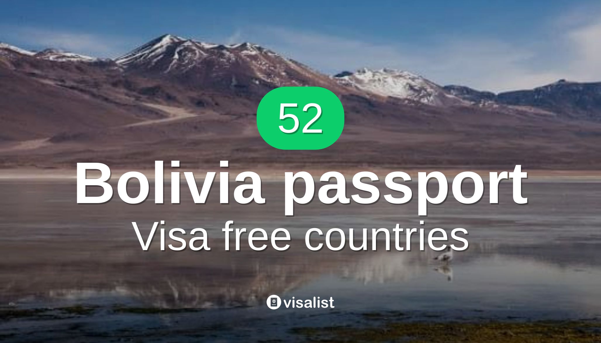 Bolivia passport visa free countries to travel in 2024 Visa List