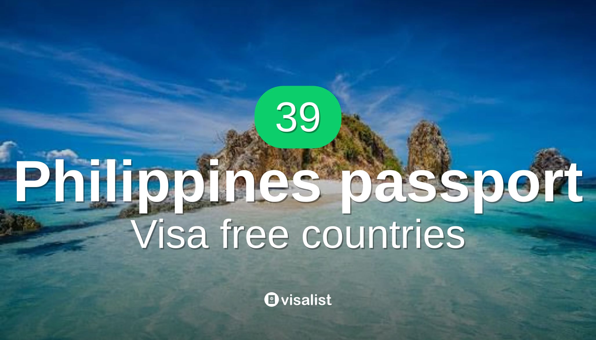 Philippines passport visa free countries to travel in 2024 Visa List